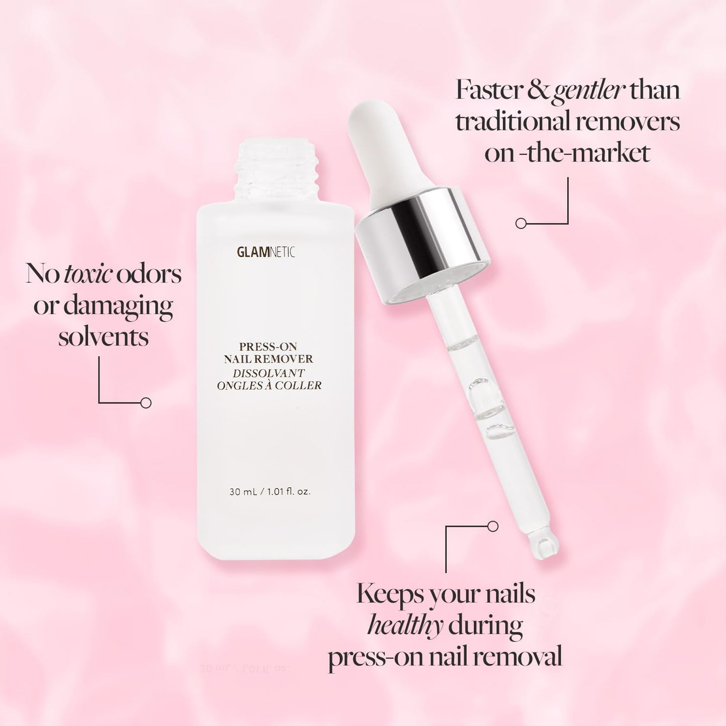 Glamnetic Press-On Nails - Maple Glaze | Super Strong Brush On Nail Glue & Press-On Nail Remover | Short Almond Nude Brown Neutral Nails with Glaze Finish | 15 Sizes - 30 Nail Kit with Glue and Remove
